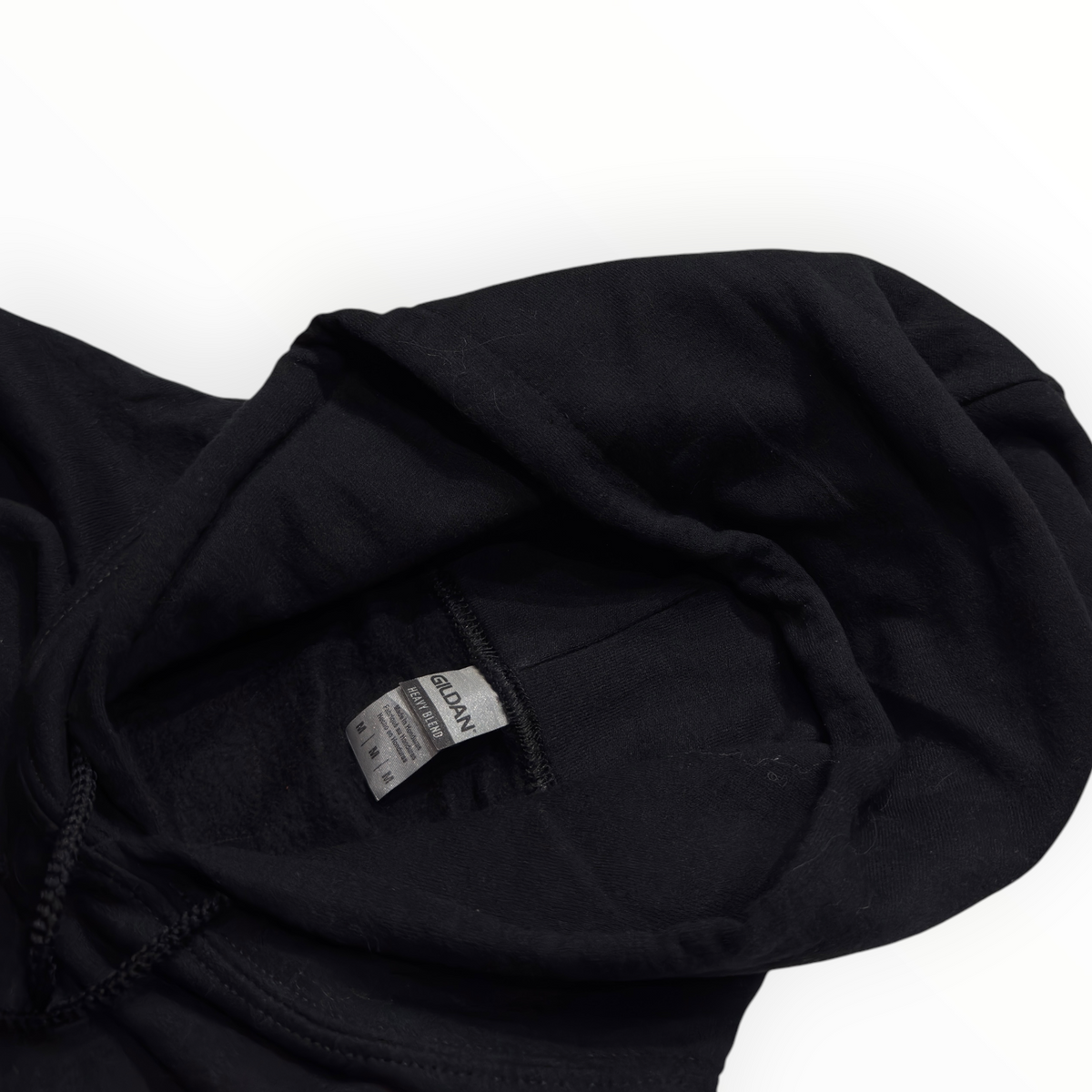 Gildan plain black hoodie