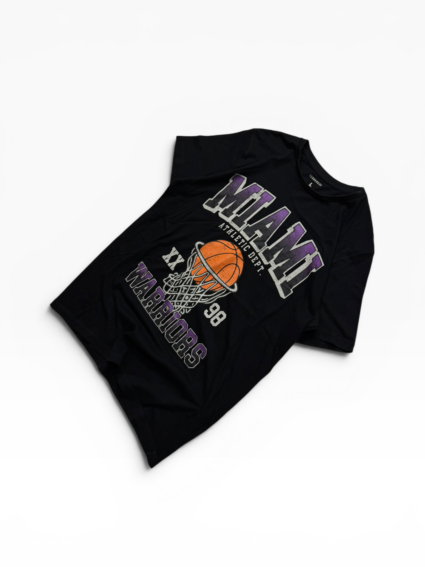 Miami Basketball Black Tee