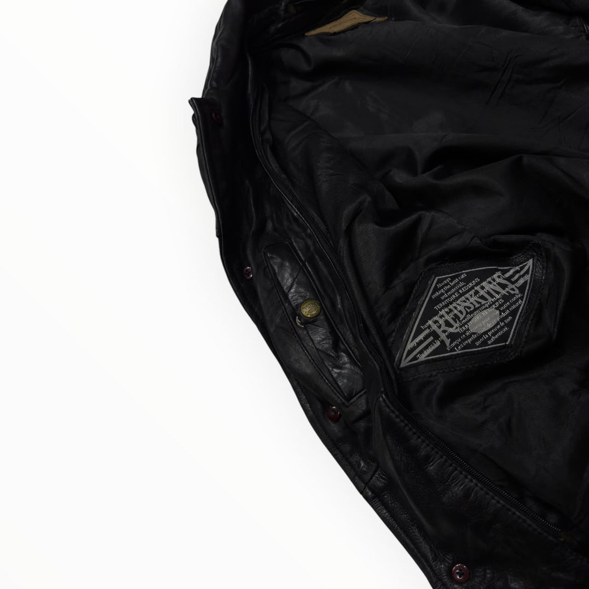RED SKINS Vintage Leather Jacket