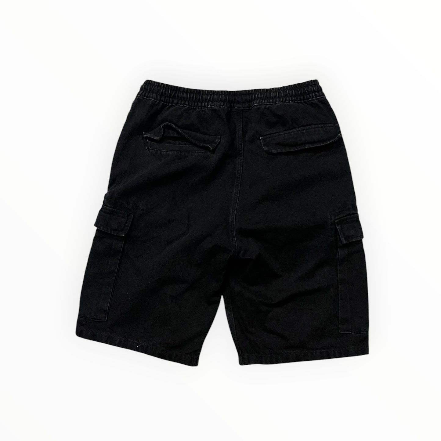 Fish Bone Black Cargo Jorts