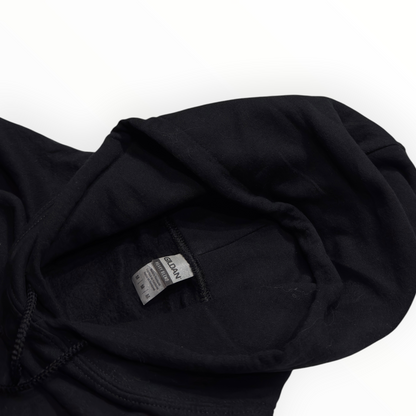Gildan plain black hoodie