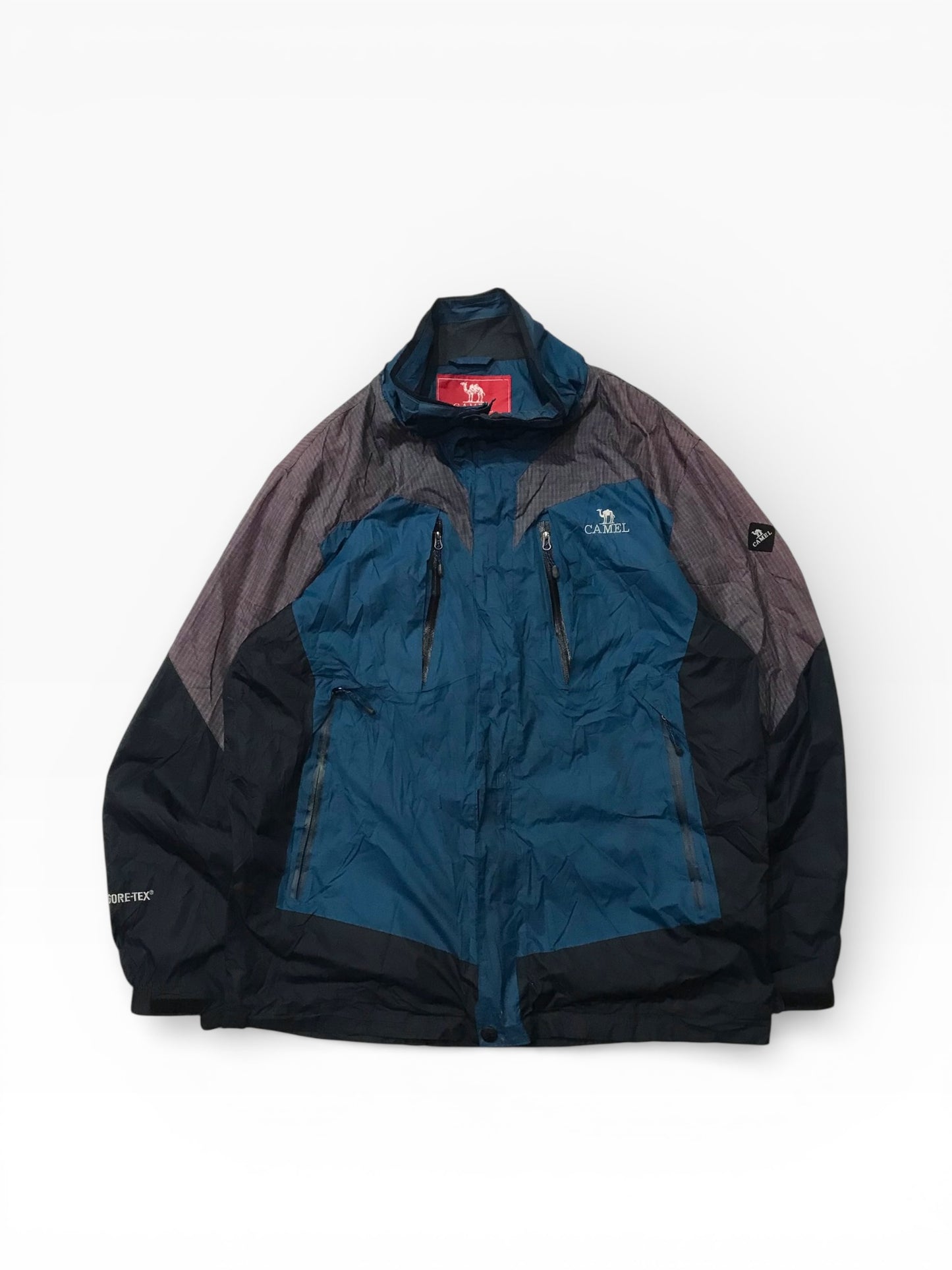 Camel vintage gore-tex jacket