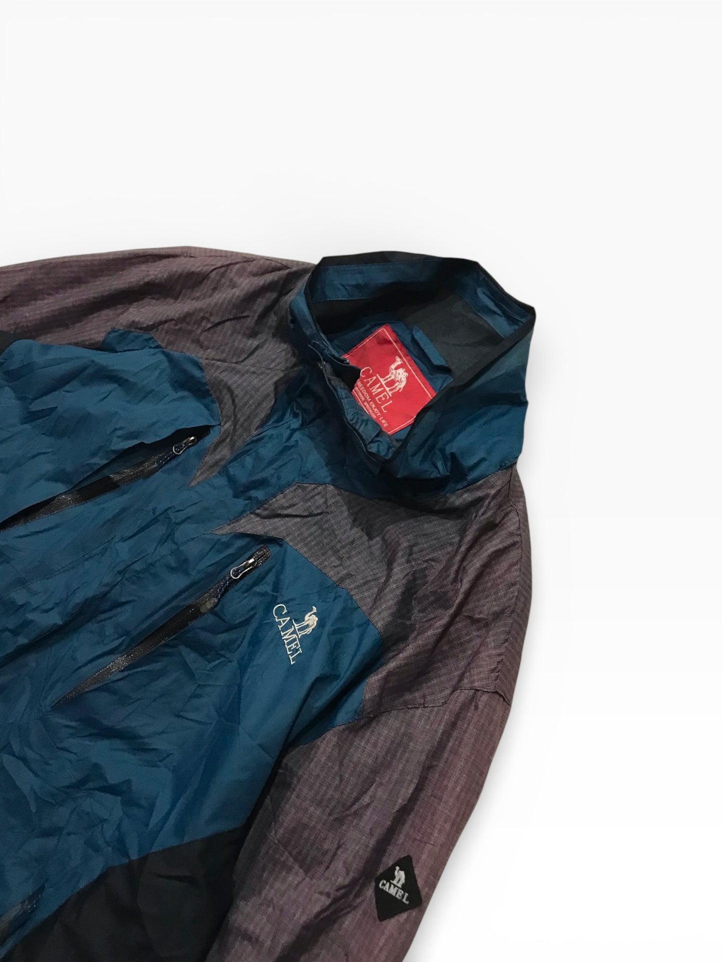 Camel vintage gore-tex jacket