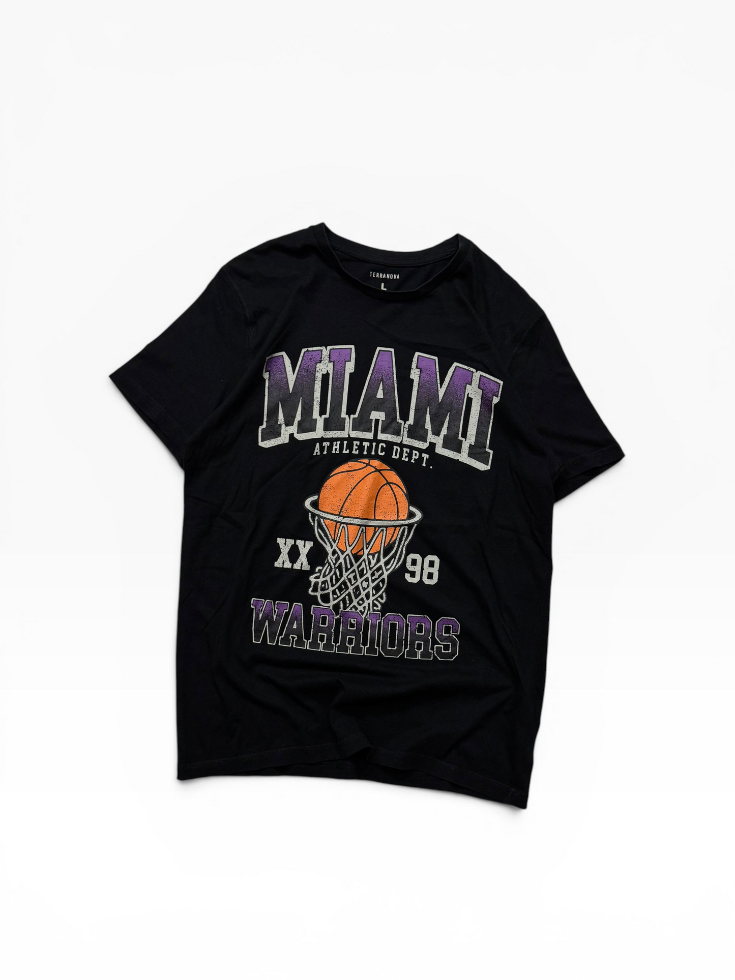 Miami Basketball Black Tee