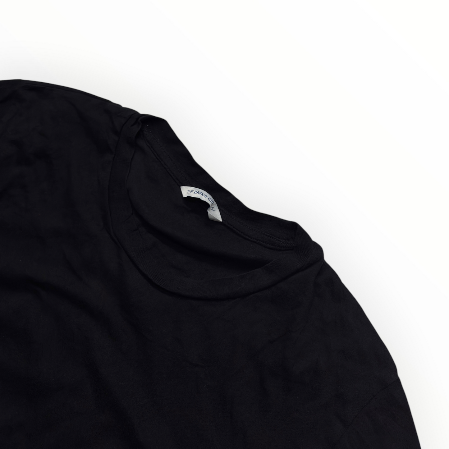 Basics plain black tee