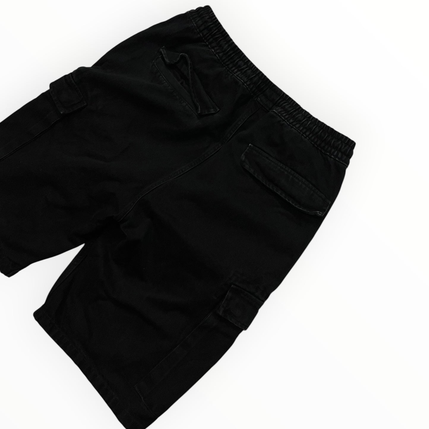 Fish Bone Black Cargo Jorts