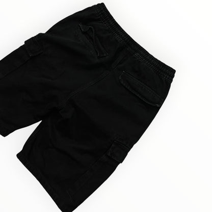 Fish Bone Black Cargo Jorts