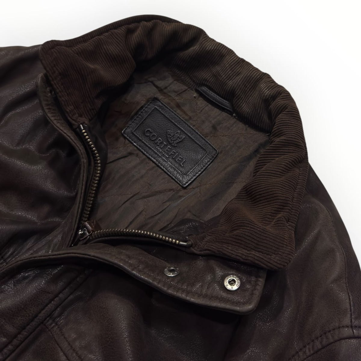 Cortifiel brown leather jacket