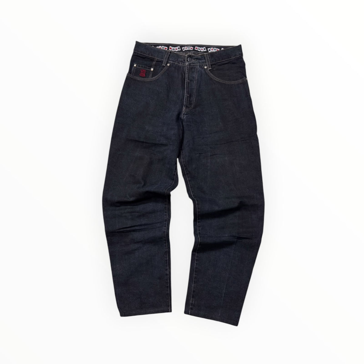 Black Power Baggy Denim Jeans