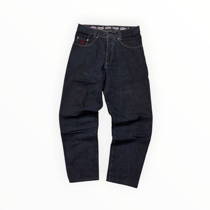 Black Power Baggy Denim Jeans