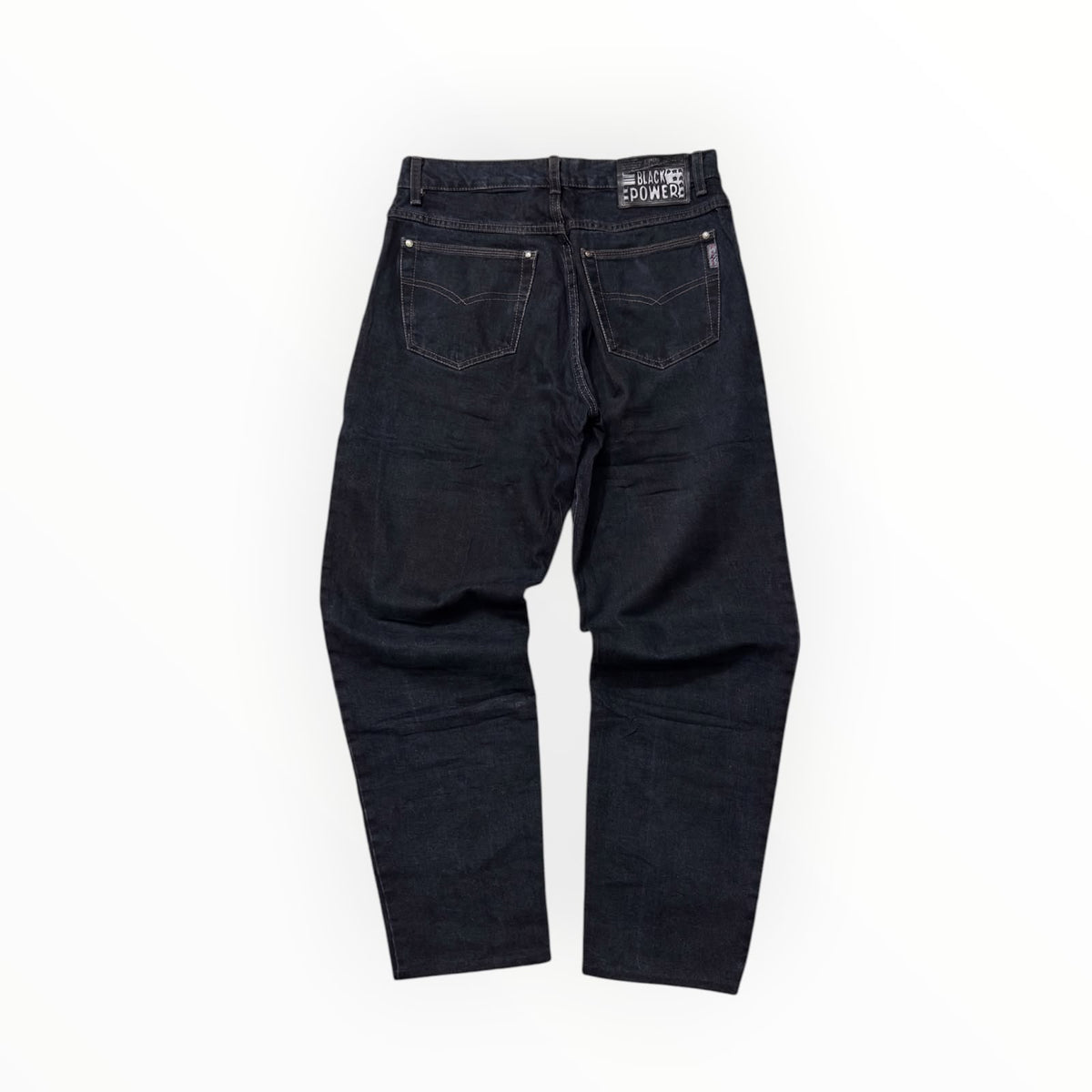 Black Power Baggy Denim Jeans