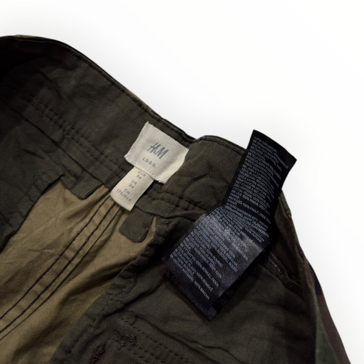H&M Camo cargo pants